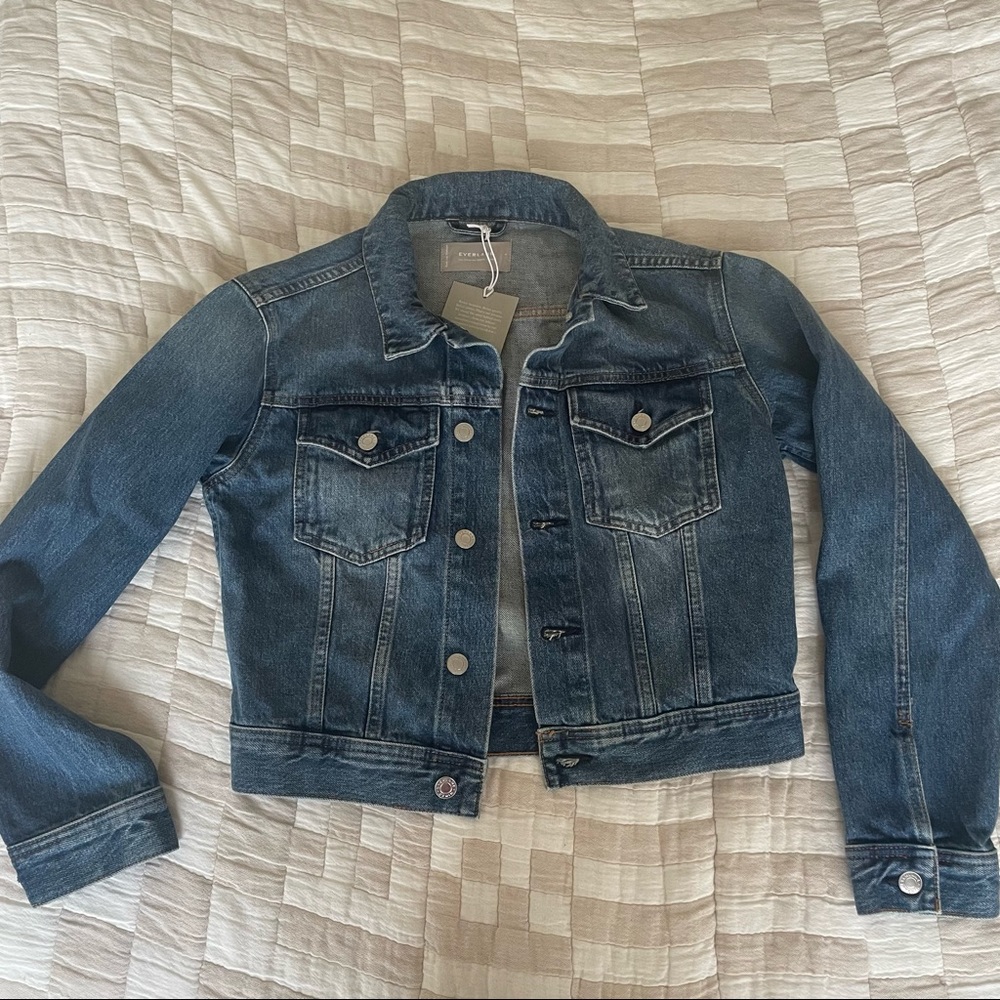 Everlane cropped denim jacket - never worn